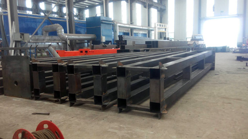 焊接完成的限高架 焊接完成的限高架